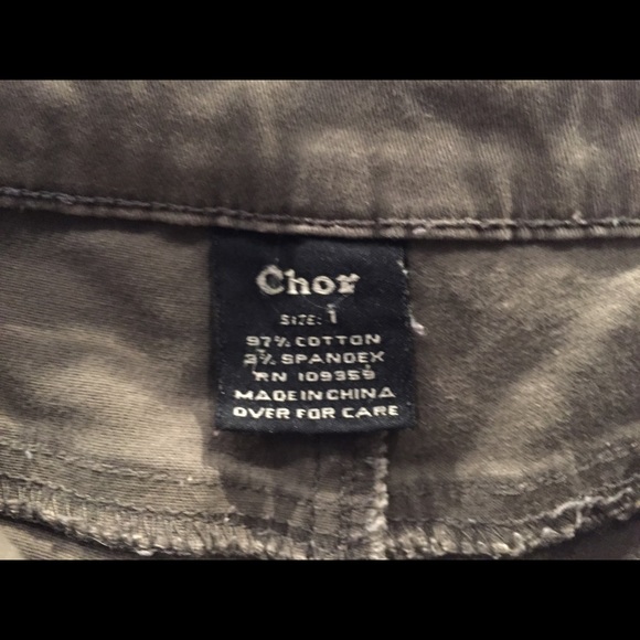 Gray/Olive Low-Rise Skinny Jeans size 1 - Picture 7 of 7